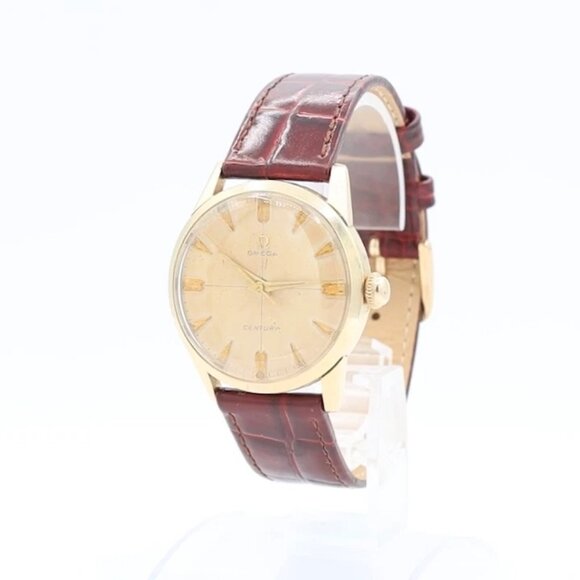 Vintage 1956 Omega Century Crosshair Men's Mechanical Wristwatch 283 10k GF - Picture 1 of 7